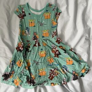 Star Wars Mandalorian Little Sleepies Twirl Dress